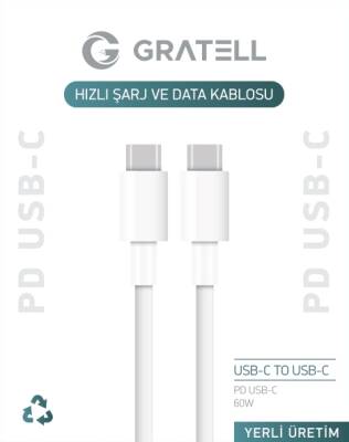 USB-C To USB-C PD 3.1 - BEYAZ 1 METRE - 1