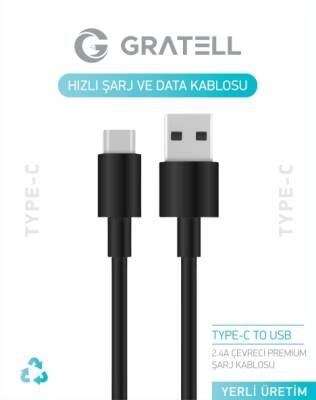 TYPE C TO USB A - TPE SİYAH 1 METRE - 1